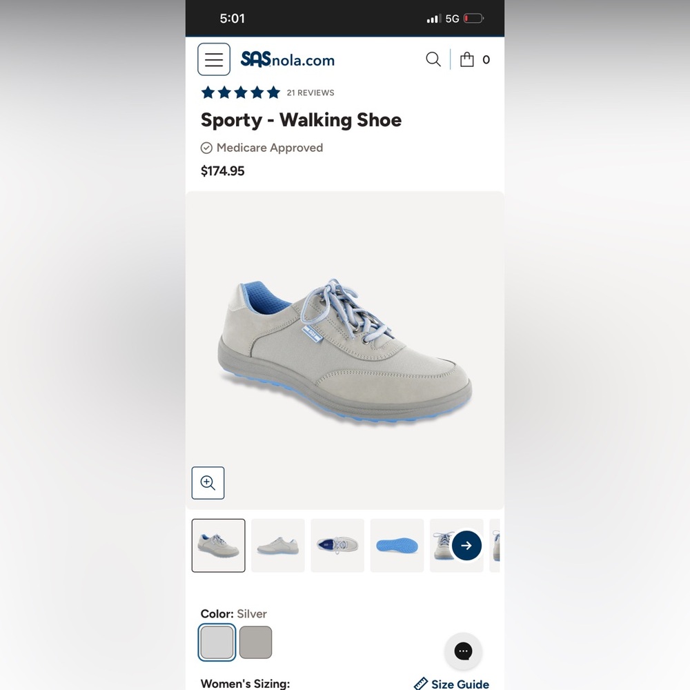SAS Silver Sole Shoes